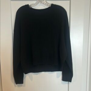 H & M Divided brand Classic Black Crew Neck Sweater. Size Large.